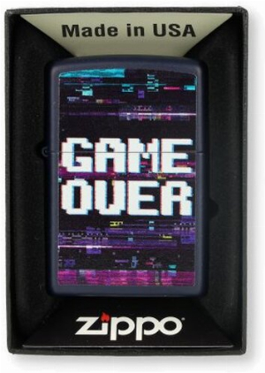 Zippo Feuerzeug Game Over Design
