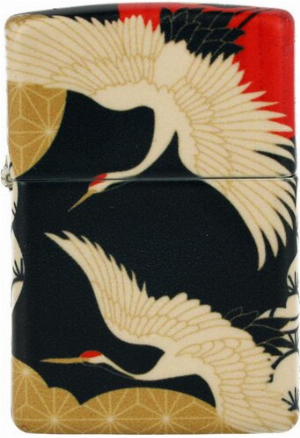 Zippo Feuerzeug Asian Background weiß matt