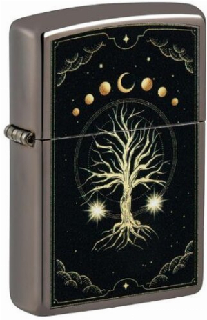 Zippo Feuerzeug Black Ice color Mystical Nature
