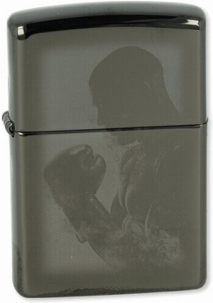 Zippo Feuerzeug Boxer Design High Polish Black