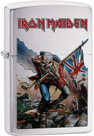 Zippo Feuerzeug chrom gebürstet Iron Maiden