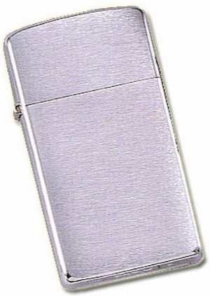Zippo-Feuerzeug Chrom gebürstet Slim