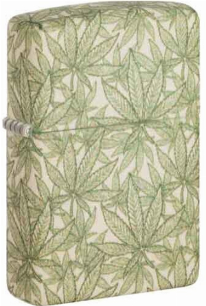 Zippo Feuerzeug color 540° Cannabis Leaf 