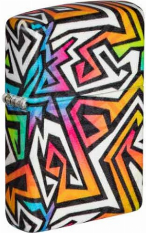 Zippo Feuerzeug color 540° Colorful Graffiti