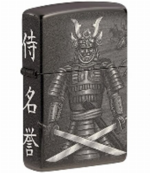 Zippo Feuerzeug, Design Samurai 390° Design, nachfüllbar