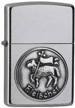 Zippo Feuerzeug Fleischer, Metzger Abzeichen