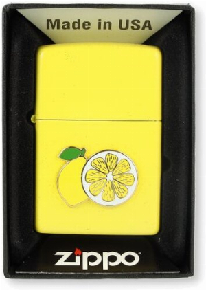 Zippo Feuerzeug Foodie Lemon Yellow 