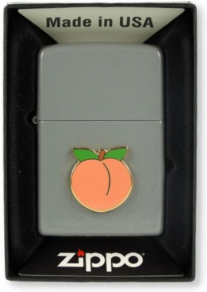 Zippo Feuerzeug Foodie Peach Royal Blue Matte