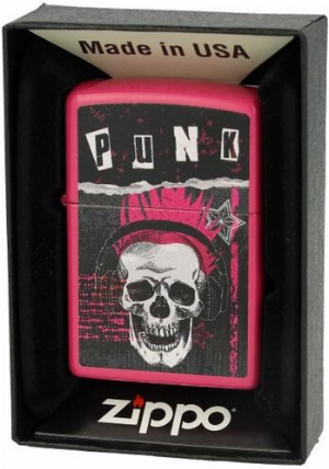 Zippo Feuerzeug Frequency Punk Skull