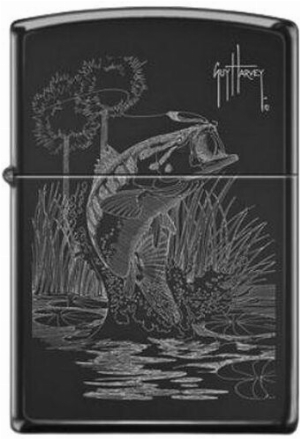 Zippo Feuerzeug Guy Harvey Fish Ebony Photo Image