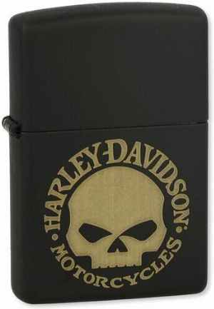 Zippo Feuerzeug Harley Davidson black matt
