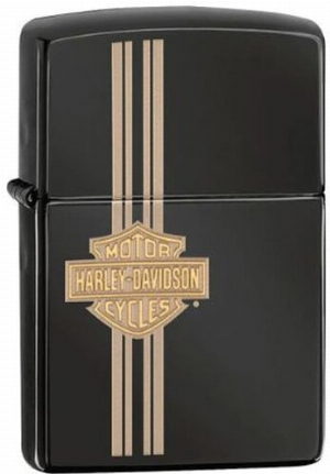 Zippo Feuerzeug Harley-Davidson Chrom/Gold
