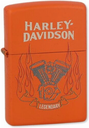 Zippo Feuerzeug Harley Davidson Orange
