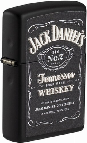 Zippo Feuerzeug Jack Daniels Logo in Texture Print