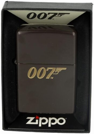 Zippo Feuerzeug James Bond braun matt