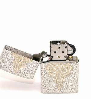 Zippo Feuerzeug Lucky Knot Design Mercury Glass