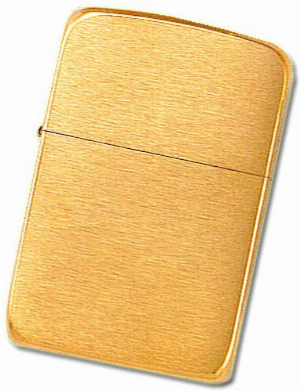 Zippo-Feuerzeug Messing Gebürstet Breit