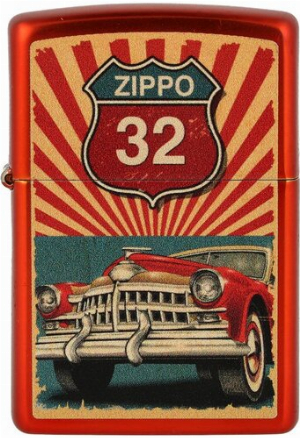 Zippo Feuerzeug metallic Garage rot