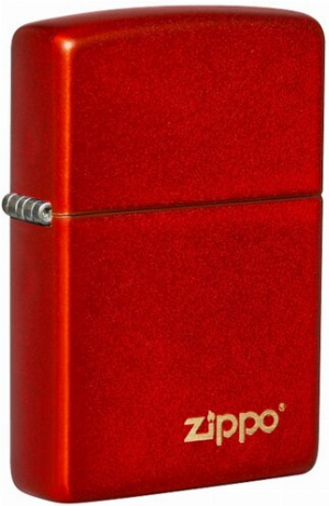 Zippo Feuerzeug Metallic Red with Zippo Logo