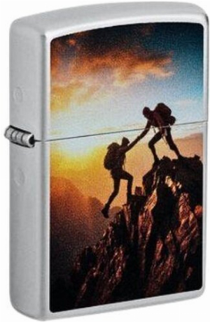Zippo Feuerzeug Mountain Climbing Satin Finish