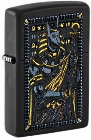 Zippo Feuerzeug Mythological Anubis Schwarz