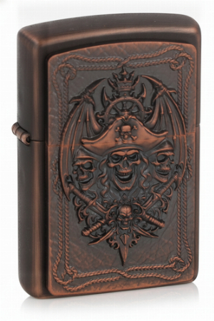Zippo Feuerzeug Pirate Skull Emblem Limeted Edition 