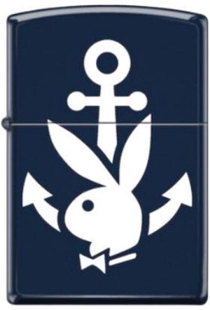 Zippo Feuerzeug Playboy Anchor Navy Blue Color