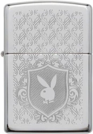 Zippo Feuerzeug Playboy Chrom gelasert