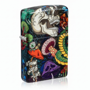 Zippo Feuerzeug Psychedelic Skull color 540