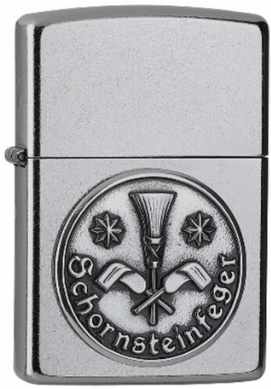 Zippo Feuerzeug Schornsteinfeger Abzeichen