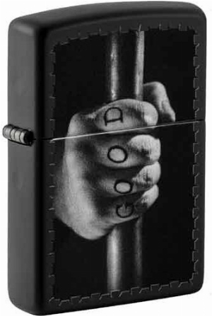 Zippo Feuerzeug schwarz color beidseitig Good Evi