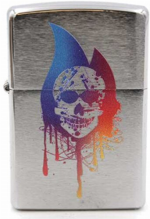 Zippo Feuerzeug Skull Flame