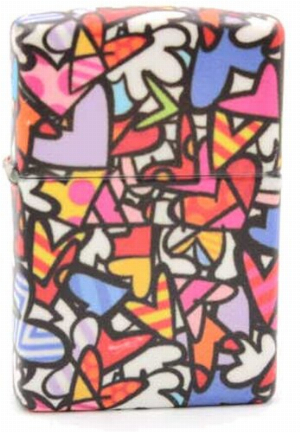 Zippo Feuerzeug Sonderedition Britto Hearts All Over