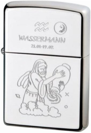 Zippo-Feuerzeug Sternzeichen Wassermann