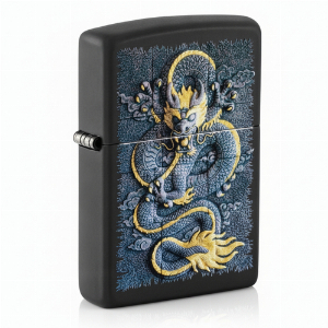 Zippo Feuerzeug Stone Dragon Grau