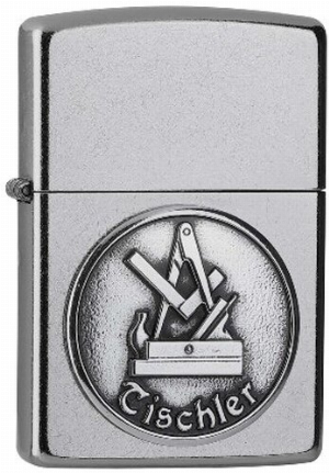 Zippo Feuerzeug Tischler Abzeichen