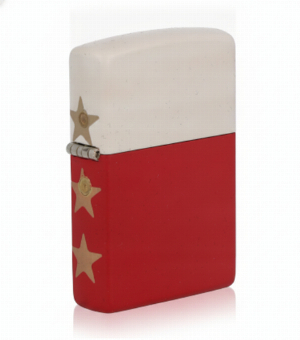 Zippo Feuerzeug USA 250 Spezial Edition White / Red Stars