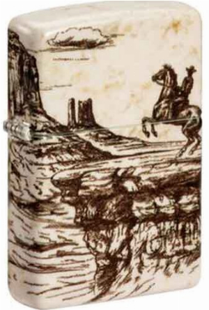 Zippo Feuerzeug Wild West Scene