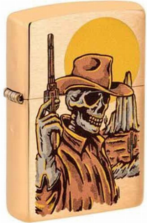 Zippo Feuerzeug Wild West Skeleton