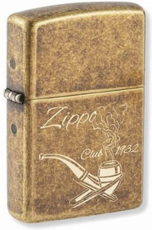 Zippo Feuerzeug Zippo Pipe antik messing
