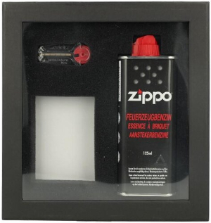 Zippo Geschenkset ohne Feuerzeug mit Klarsichtdeckel