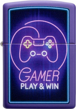 ZIPPO lila matt Gamer Play and Win