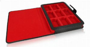 Zippo Sammlermappe Leder Schwarz/Rot