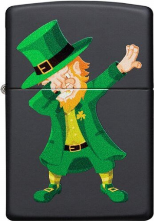 ZIPPO schwarz Leprechaun Kobold