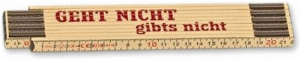 Zollstock Meterstab - Geht nicht gibts nicht