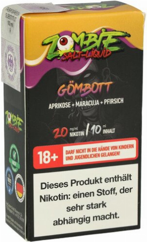 Zombie Nikotinsalz Liquid Gömbott 20mg