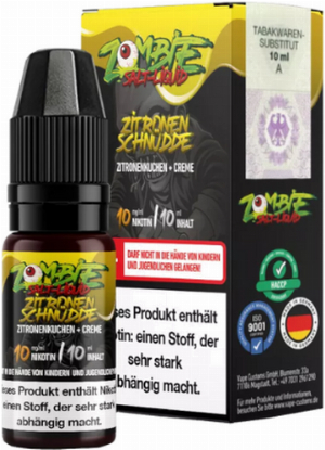 Zombie Nikotinsalz Liquid Zitronenschnüdde 10mg