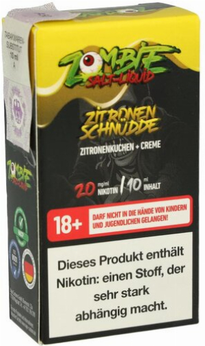 Zombie Nikotinsalz Liquid Zitronenschnüdde 20mg