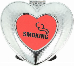 Zorr Heart Taschenascher SMOKING Rot