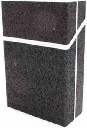 Zorr Zigarettenbox Kunststoff Glitter Schwarz